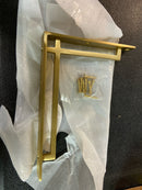 Signature Hardware 453344 6" Harridge Solid Brass Shelf Bracket - Brushed Nickel - Satin Brass