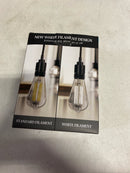 Feit Electric 60-Watt Equivalent ST19 Dimmable White Filament Clear Glass E26 Vintage Edison LED Light Bulb, Daylight, 5000K - 4 Pack