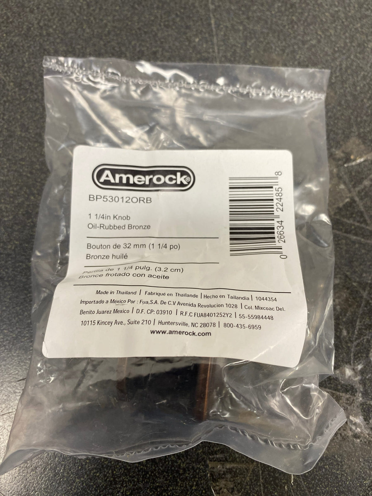 Amerock BP53012ORB Ravino 1-1/4 Inch Mushroom Cabinet Knob - Oil Rubbed Bronze