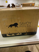 Savoy House 9-101-1-322 Fremont Traditional Soft White Glass Wall Sconce, 1-Light 60 Watt, 21" H x 5" W, Warm Brass