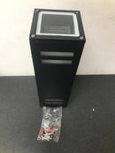 Rrtyo 81010000032828 2-Light Matte Black Square Aluminum Outdoor Wall Lantern Sconce