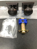 Emtek 8261NWUS10B Norwich Privacy Door Knob Set with Wilshire Rose from the Brass Classic Collection - Oil Rubbed Bronze