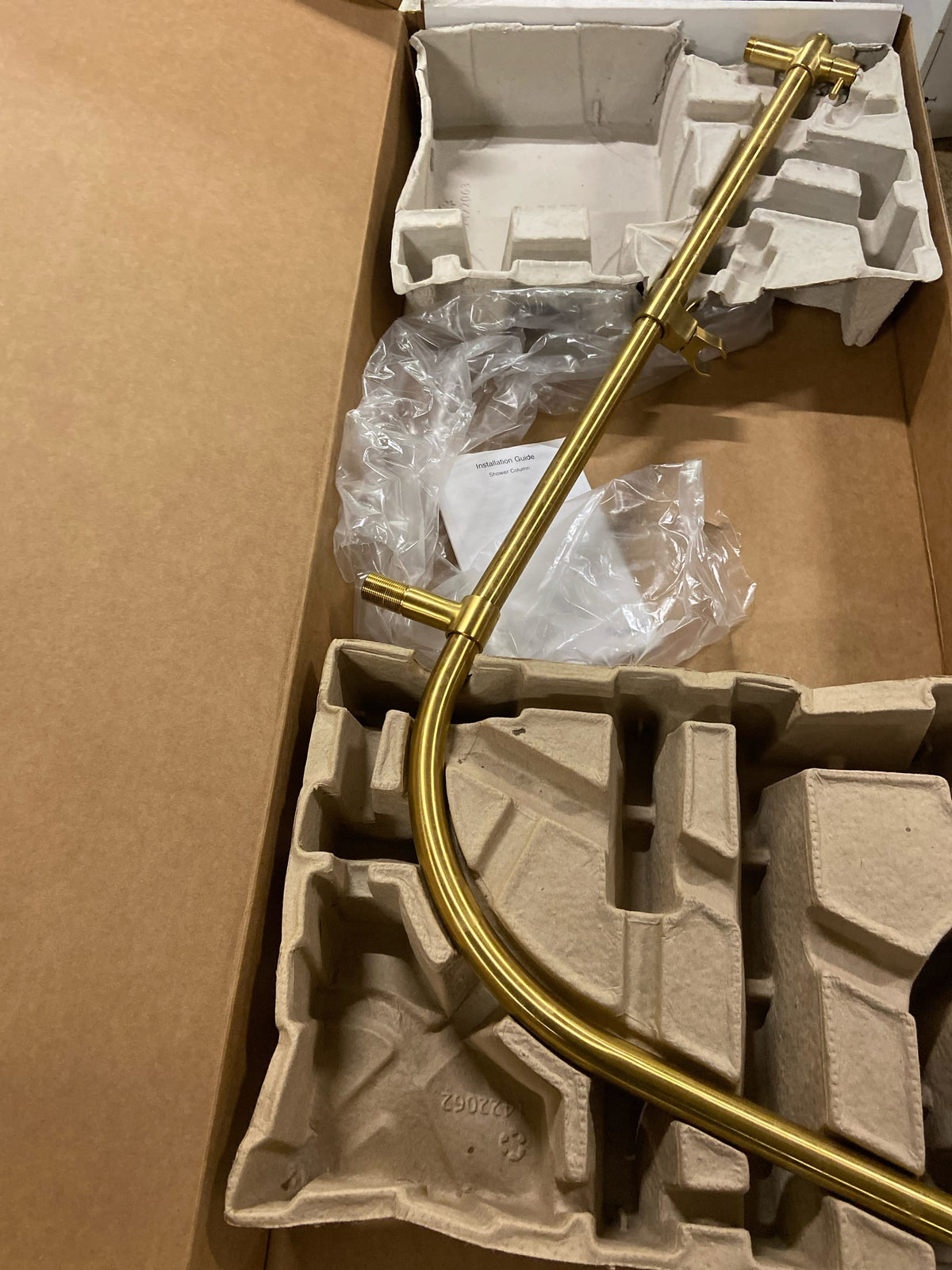 Kohler K-45209-2MB HydroRail Retrofit Shower with Shower Arm - Vibrant Brushed Moderne Brass