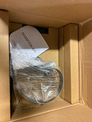 Hampton bay LDN1603AX-01/MB Warwick 28 in. Matte Black Finish Hardwired Outdoor Wall Lantern Seeded Glass