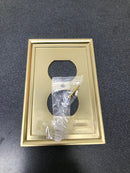 Amerock BP36522BBZ Mulholland Single Gang Duplex Outlet Wall Plate - Golden Champagne