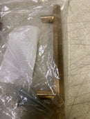 Emtek 86679US4 Mod Hex 5 Inch Center to Center Bar Cabinet Pull from the Urban Modern Collection - Satin Brass