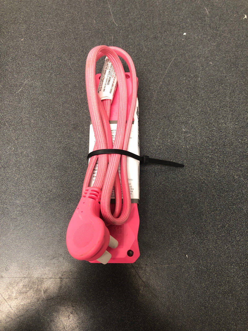CyberPower 3 ft. Surge Protector - 3 Outlets & 2 USB Ports (2.4 Amp) - Pink