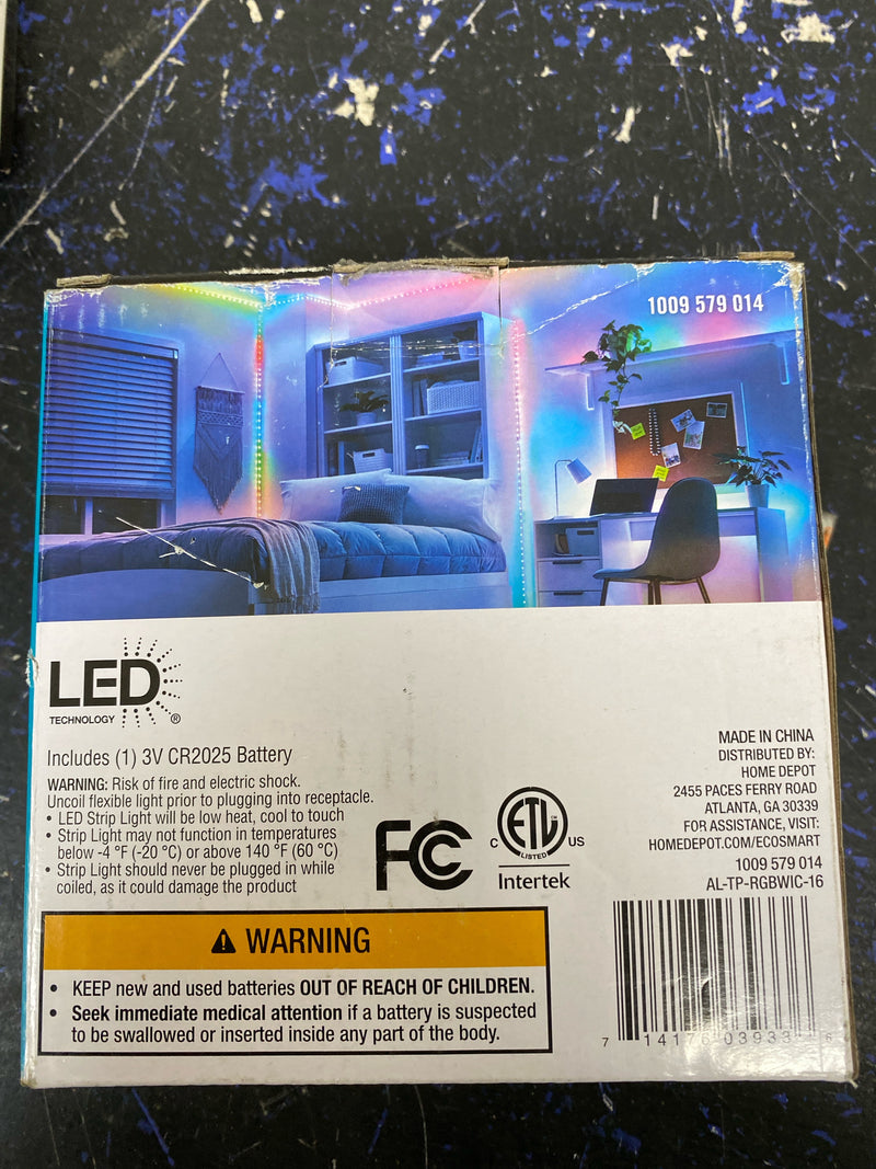 EcoSmart 16.4 Ft Color Changing Dimmable Linkable Plug-in LED Strip Light