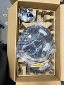 Hampton bay 52193 Bayfield 52 in. Indoor Matte Black Dry Rated Downrod Ceiling Fan with 5 Reversible Blades