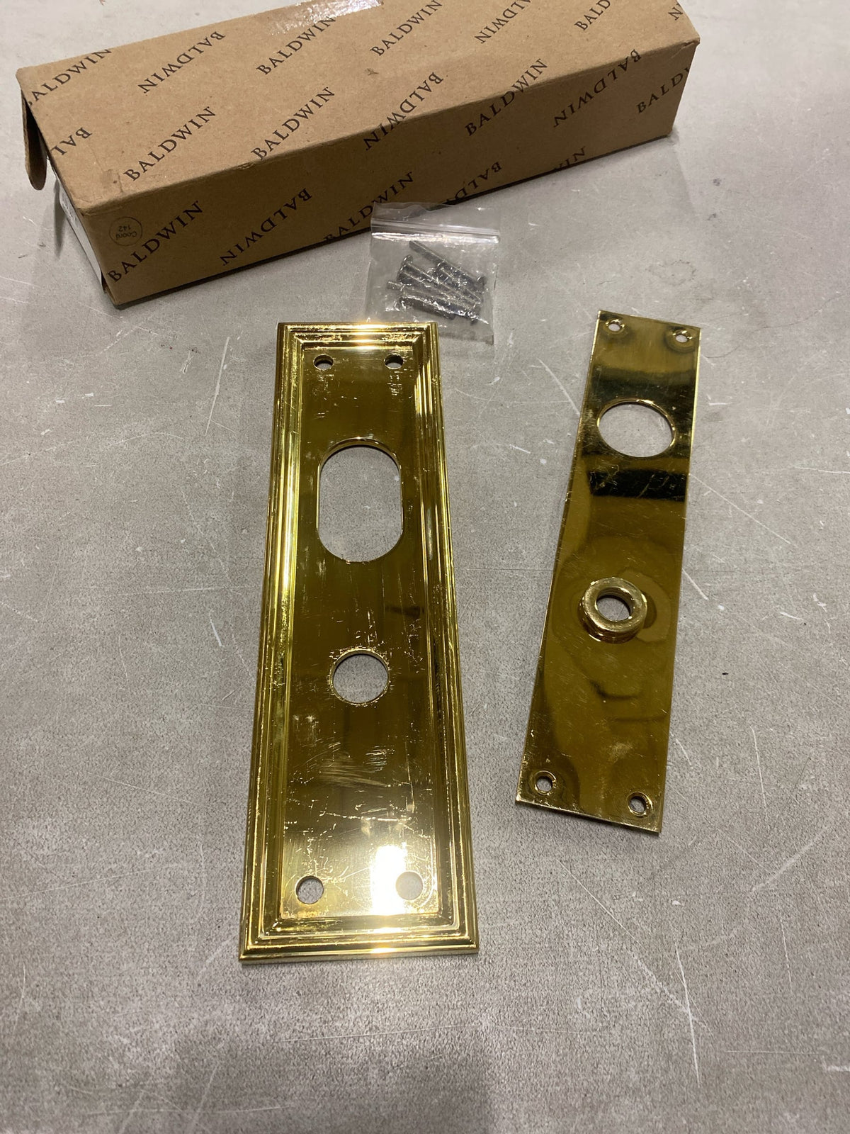 Baldwin 6793031KN Interior Pack Handleset - Non-Lacquered Brass