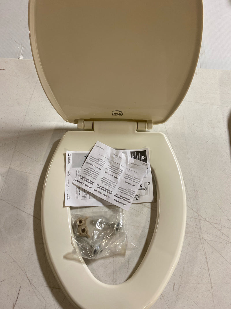 Bemis 7300SLEC 346 Elongated Closed-Front Toilet Seat and Lid Quick Release - Biscuit