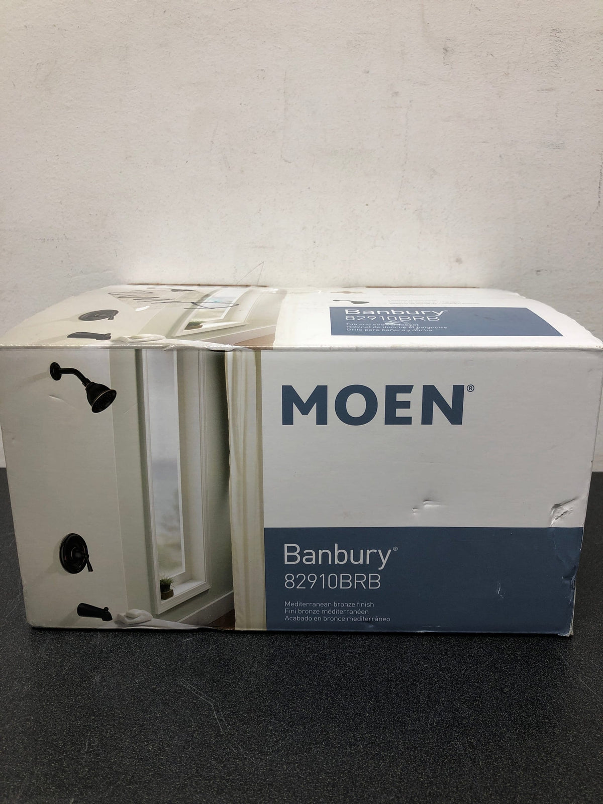 Moen 82910BRB Single Handle Posi-Temp Tub and Shower Valve Trim with Single Function Shower Head from the Banbury Collection (Valve Included) - Mediterranean Bronze