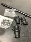 Baldwin 0381190 12 Inch Ornamental Heavy Duty Surface Bolt - Satin Black