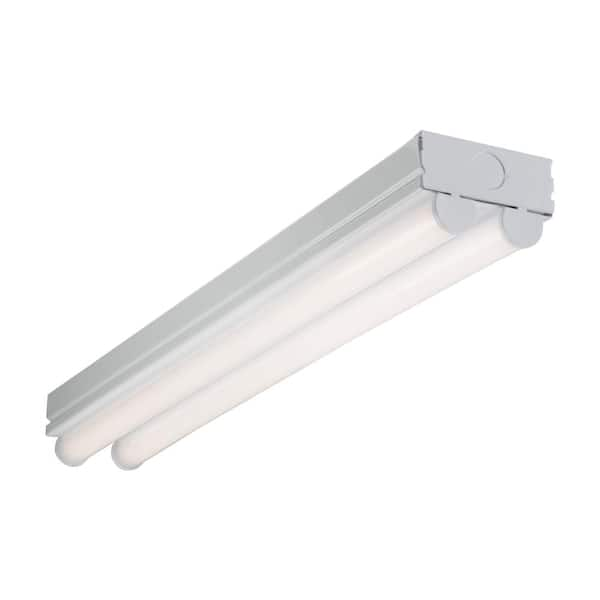 Metalux 2ST2L2040R 2 ft. 2-Light Linear White Integrated LED Ceiling Strip Light with 2100 Lumens, 4000K