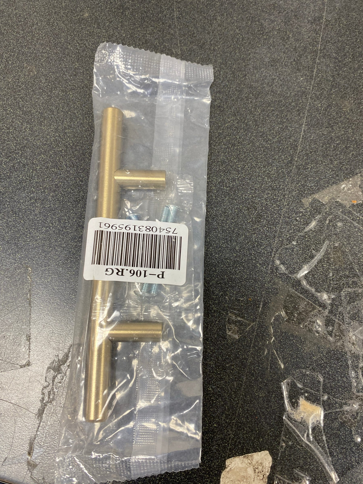6" Bar Cabinet Pull with 3" Center to Center Rose Gold Finish