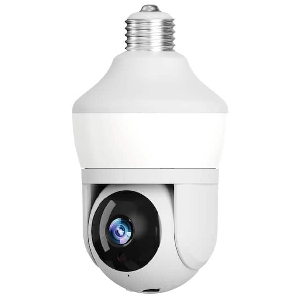 Sight bulb 5331434 Motion Detecting 360-Degree Indoor/Outdoor Wi-Fi Home Security Camera with Light