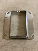 Steel City 4 in. Square Device Cover, Steel, 1-Device, 1-1/4 in. Raised