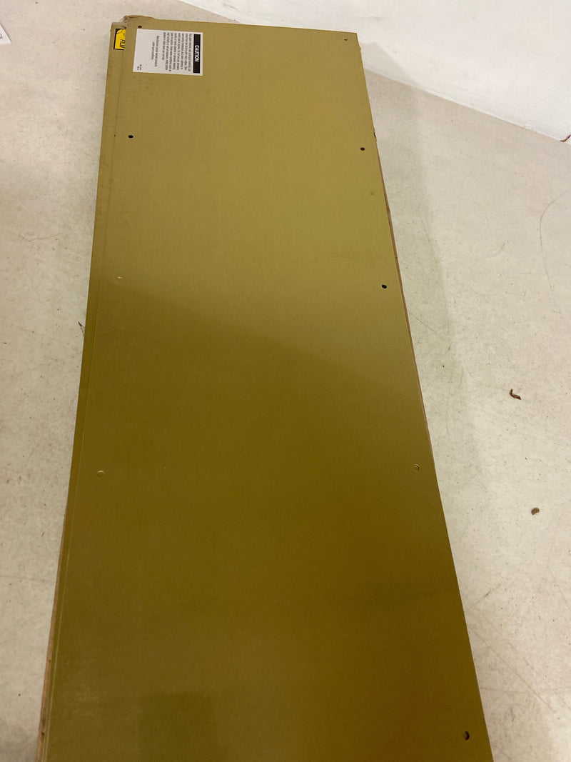 Prime-Line J 4622 10 x 34 In. Bright Brass on Aluminum Door Kick Plate (Single Pack)