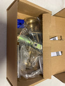 Emtek 8131PUS7 Providence Passage Door Knob Set with Quincy Rose from the Classic Brass Collection - French Antique