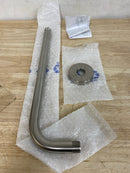 Signature Hardware SHRSA150ZBN 15" Wall Mounted Rainfall Shower Arm - Brushed Nickel