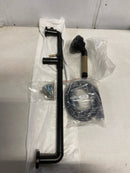 Brizo 85735-BLGL Litze 1.75 GPM Multi Function Hand Shower Set with Slide Bar and Integrated Wall Elbow - Matte Black / Luxe Gold