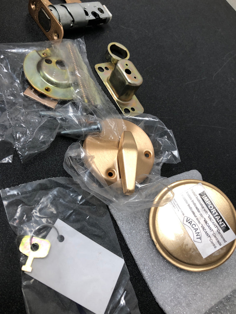 Schlage B571612 One Sided Deadbolt with In Use Indicator - Satin Bronze