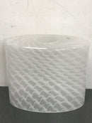 Justice Design Group FSN-8447-30-WEVE-DBRZ Fusion 7" Tall Bathroom Sconce with Oval Weave Shade from the Era Series - Dark Bronze