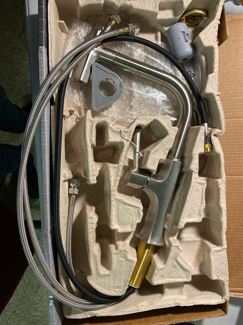 Hansgrohe 04855800 Locarno Select 1.75 GPM Pull Out Kitchen Faucet HighArc Spout with Magnetic Docking & Toggle Spray Diverter - Steel Optic