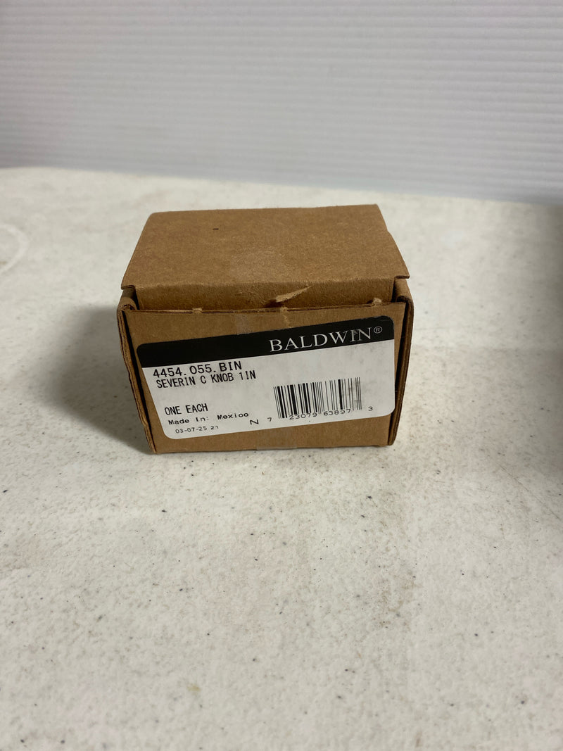 Baldwin 4454055BIN Severin Fayerman 1 Inch Mushroom Cabinet Knob from the Estate Collection - Polished Nickel