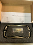 Alno G726-6-SN Charlie's Luxury Traditional 6" Center to Center Solid Brass Back to Back Shower Door Handles - Glass Door Pulls - Satin Nickel