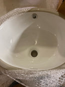 Avanity CUM16WT 16" Undermount Bathroom Sink with Overflow - White