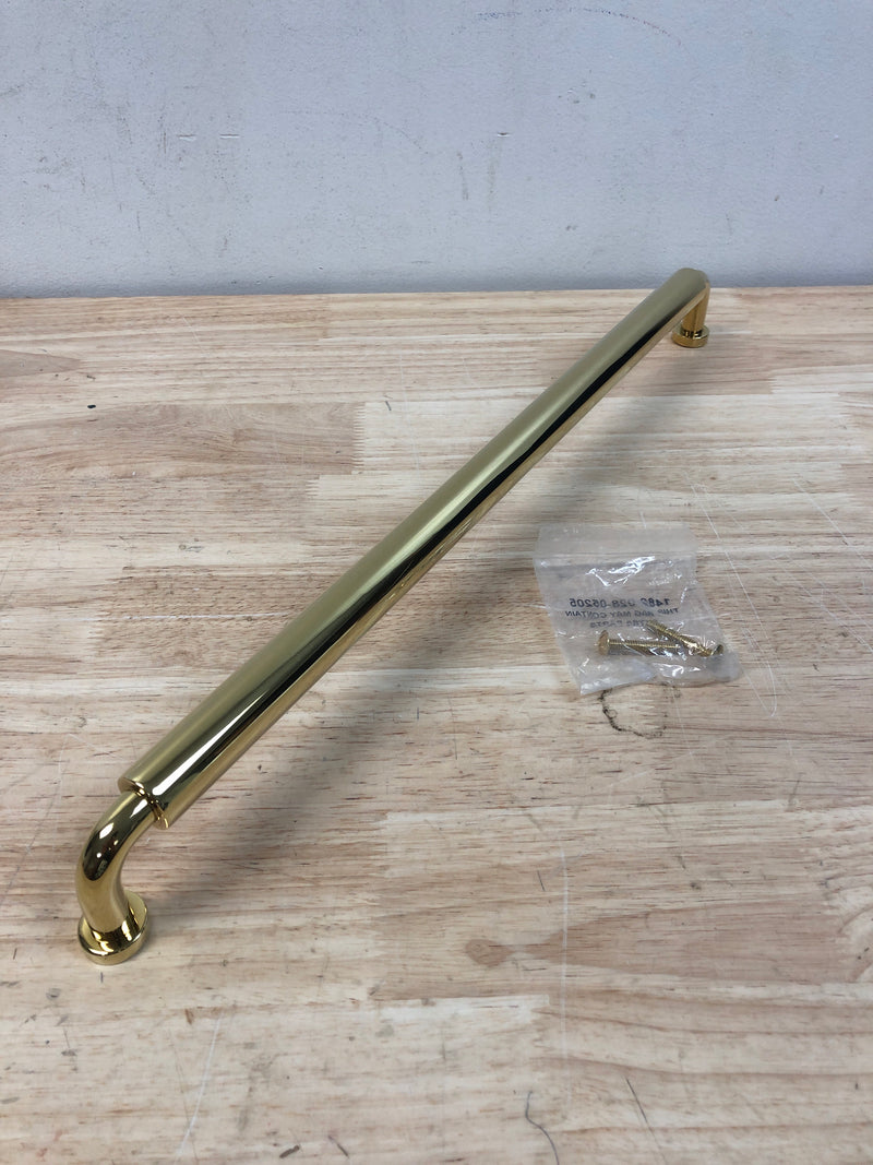 Baldwin 4956003 Hollywood Hills 18 Inch Center to Center Handle Appliance Pull from the Estate Collection - Lifetime Polished Brass