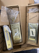 Baldwin PD006044PRIV Santa Monica Privacy Pocket Door Lock from the Estate Collection - Lifetime Satin Brass