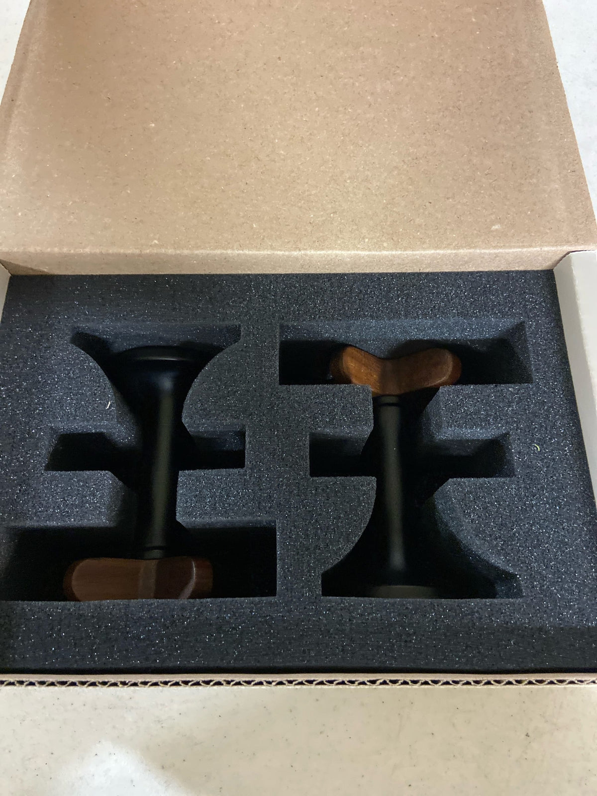 Brizo HX5875-BLWD Wall Mount Lavatory Teak Cross Handles Only - Matte Black