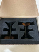 Brizo HX5875-BLWD Wall Mount Lavatory Teak Cross Handles Only - Matte Black