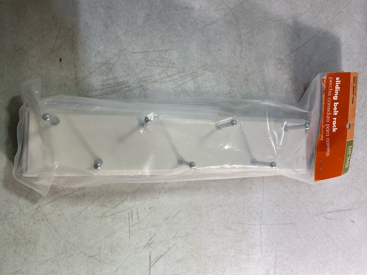 Easy Track RA1202 Sliding Belt Rack, White