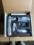 Linnea L87-FDR-SSS Marine Grade 316 Stainless Steel LL87 Dummy Door Lever Set with Round Rose - Satin Stainless Steel