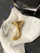 Alno A6780-PB/NL Charlies 2" W Solid Brass Single Robe Towel Bath Hook - Unlacquered Brass