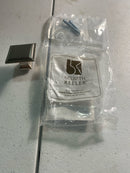 Belwith Keeler B055577-SN Studio II 1-1/2" Square Solid Brass Cabinet Knob / Drawer Knob - Satin Nickel