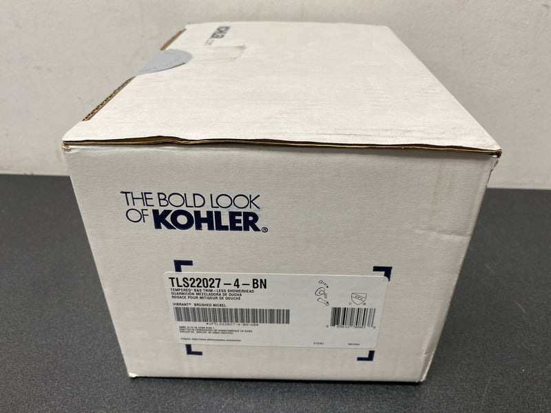 Kohler K-TLS22027-4-BN Tempered Tub and Shower Trim Package - Vibrant Brushed Nickel
