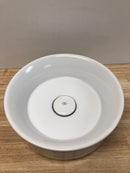 DXV DD20090015415 15 x 15 in. Round Vessel Mount Bathroom Sink in Canvas White