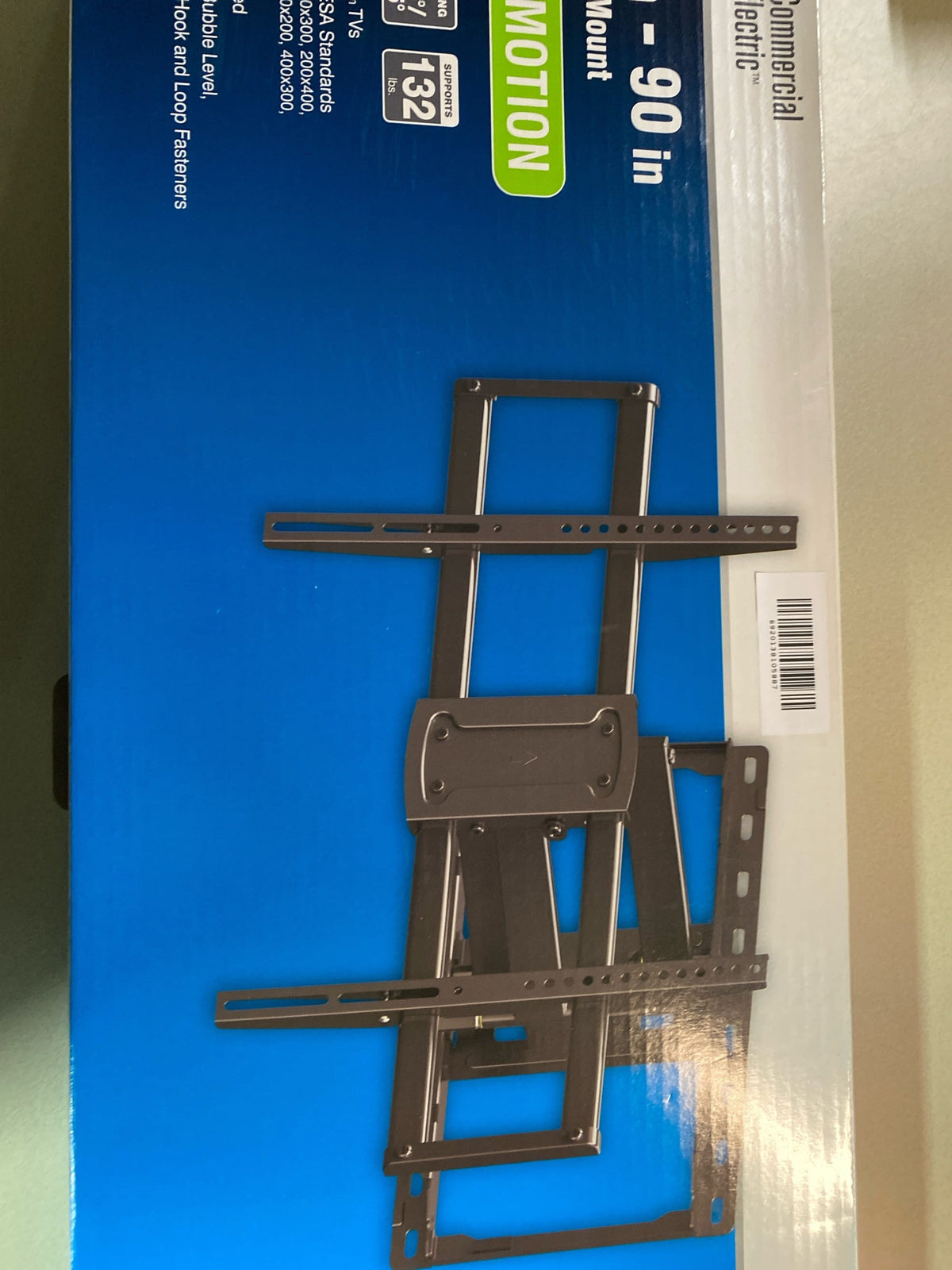 Commercial electric XD2616-L Full Motion Wall Mount for 32 in. to 90 in. TVs