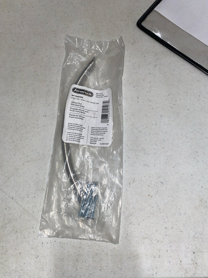 Amerock BP19004SS Essential'Z Stainless Steel 6-5/16 Inch Center to Center Arch Cabinet Pull - Stainless Steel