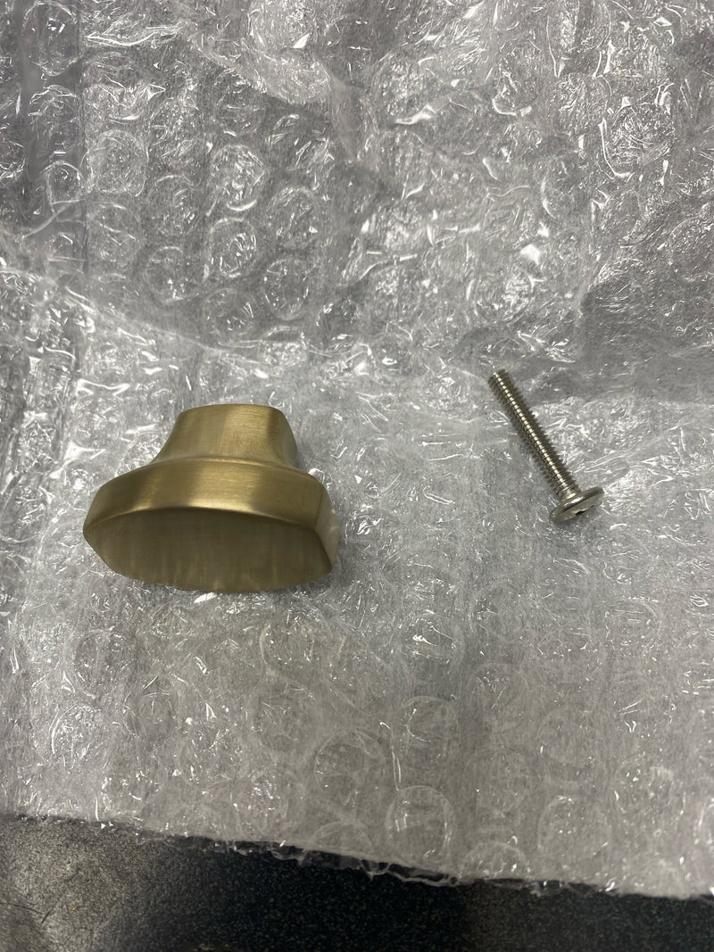 Kallista P30800-00-BAF Transitional 1-7/16 Inch Long Oval Cabinet Knob - Brushed French Gold