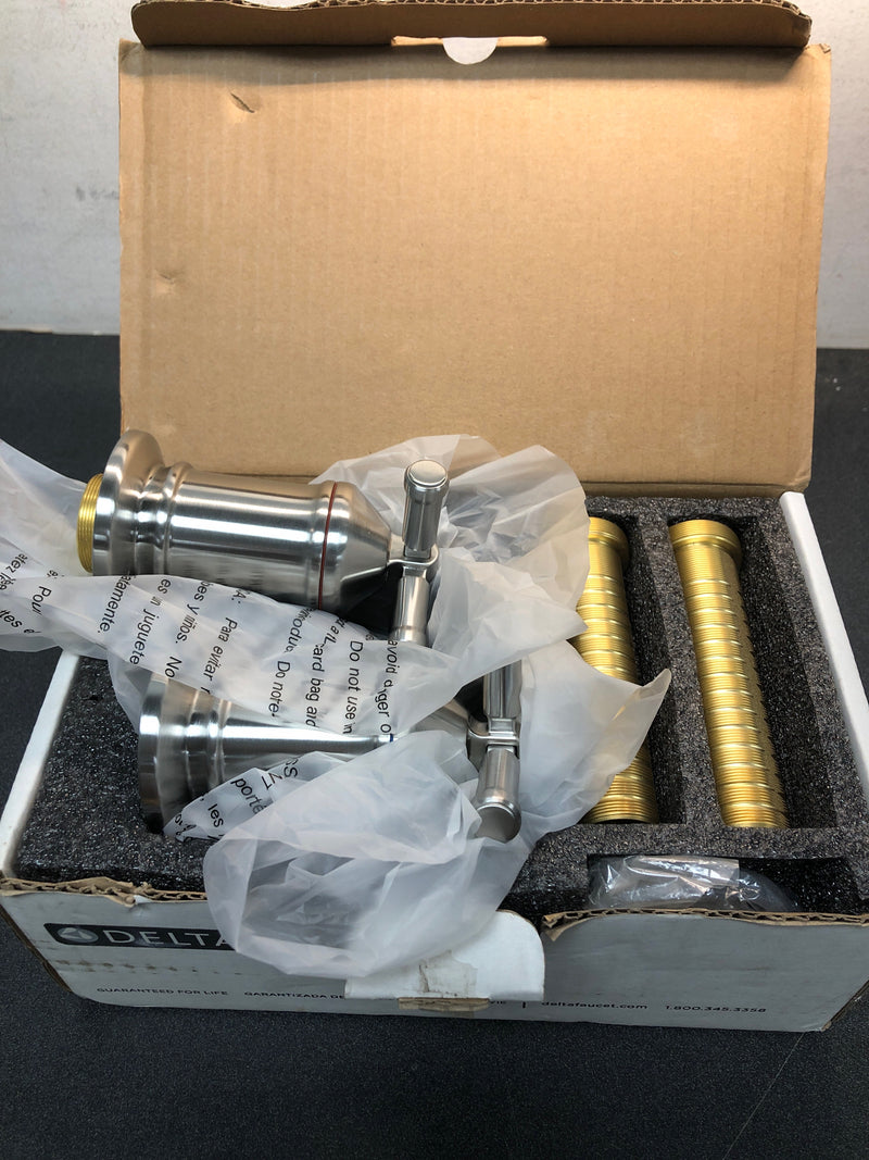 Delta H584SS-PR Broderick Cross Handle Kit for Wall Mount Tub Filler - Lumicoat Stainless