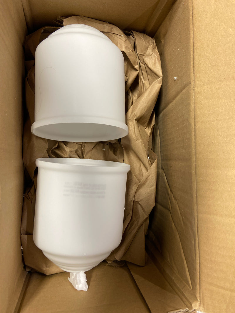 Savoy house 8-6836-2-13 Melrose 14.5 in. W x 7.75 in. H 2-Light English Bronze Bathroom Vanity Light with White Glass Shades