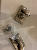 Emtek 8521EUS4 Dummy Egg Knob with Rectangular Rosette - Satin Brass