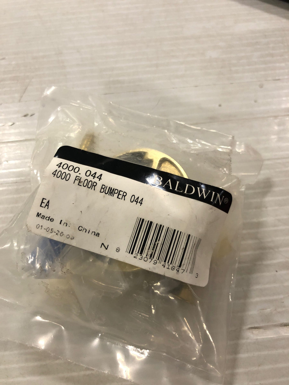 Baldwin 4000044 1 Inch Floor Mounted Dome Door Stop - Satin Brass