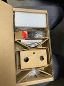 Baldwin FDCURLTRR150 Curve Left Handed Non-Turning Two-Sided Dummy Door Lever Set with Traditional Round Rose - Satin Nickel