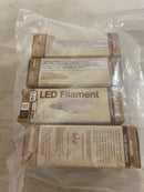 Bulbrite 862855 Pack of (4) 6.5 Watt Dimmable B11 Candelabra (E12) LED Bulbs - 750 Lumens, 2700K, and 90CRI - Clear
